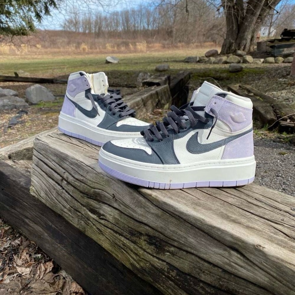 Nike Lilac Platform High-Top Sneakers